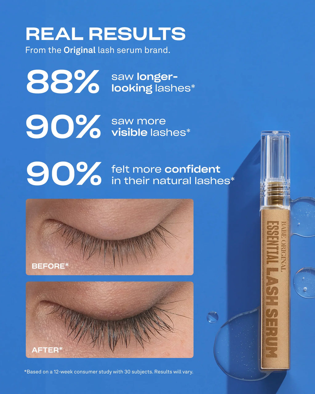 Babe Original Lash Serum 2mL (3 Month Supply)